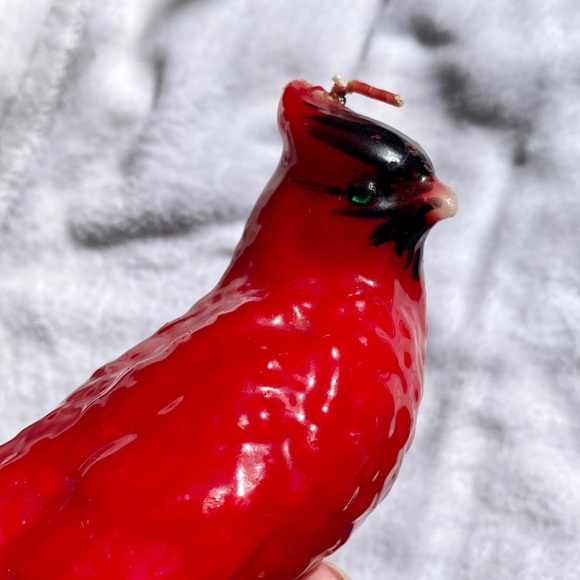 Vintage Red Cardinal Bird Candle - Picture 9 of 12